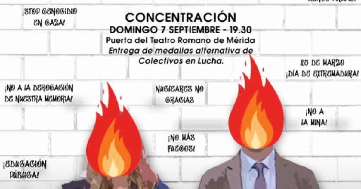 Concentración 7 de septiembre – Teatro Romano de Mérida
