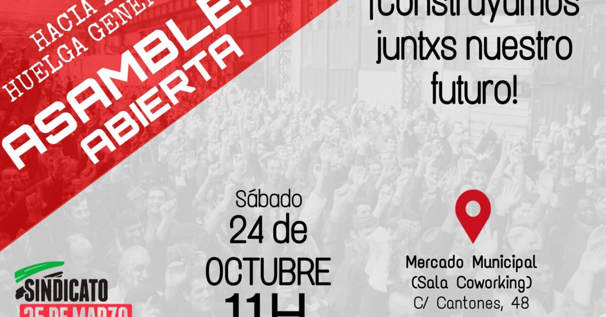 ASAMBLEA REGIONAL – HACIA LA HUELGA GENERAL – 11N
